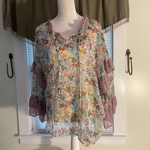 A. N. A. Sheer blouse